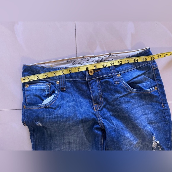 vintage Zana Di  jeans blue cuffed women zipper button size 11 - Picture 8 of 16